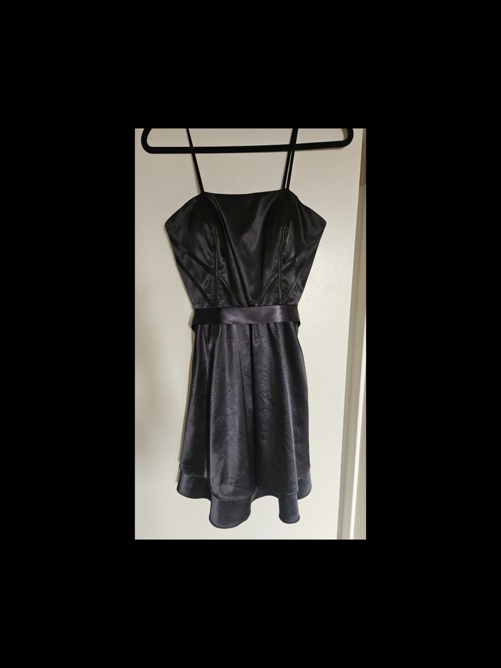 Adrianna Papell STRAPLESS Satin Cocktail Dress with Hailey Label